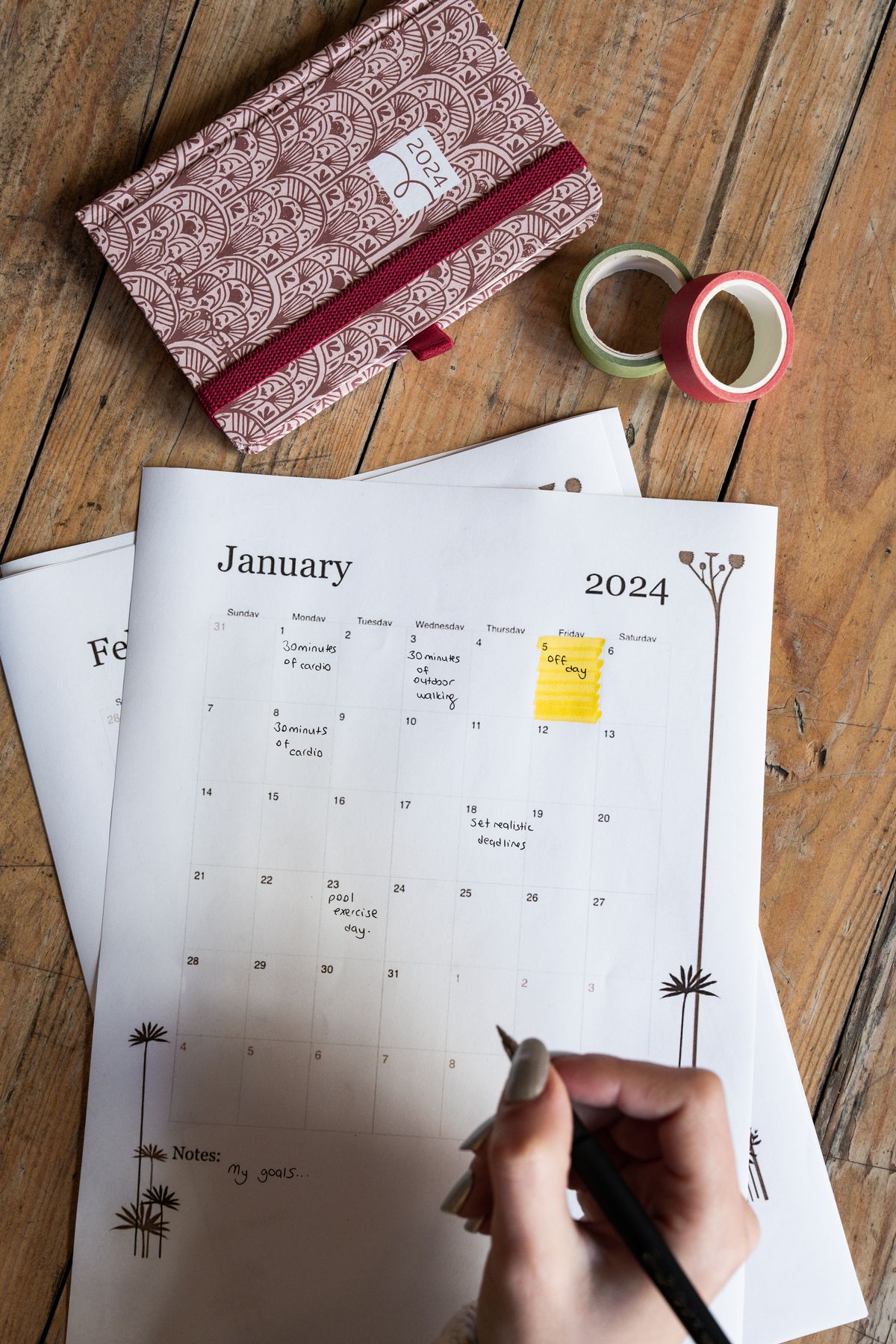 Calendrier et agenda pour la prise de rendez-vous