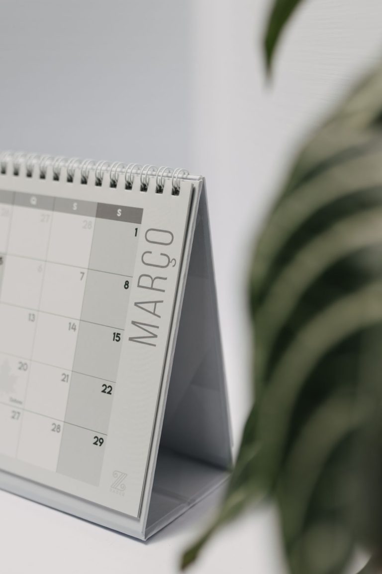 Calendrier et agenda pour la prise de rendez-vous