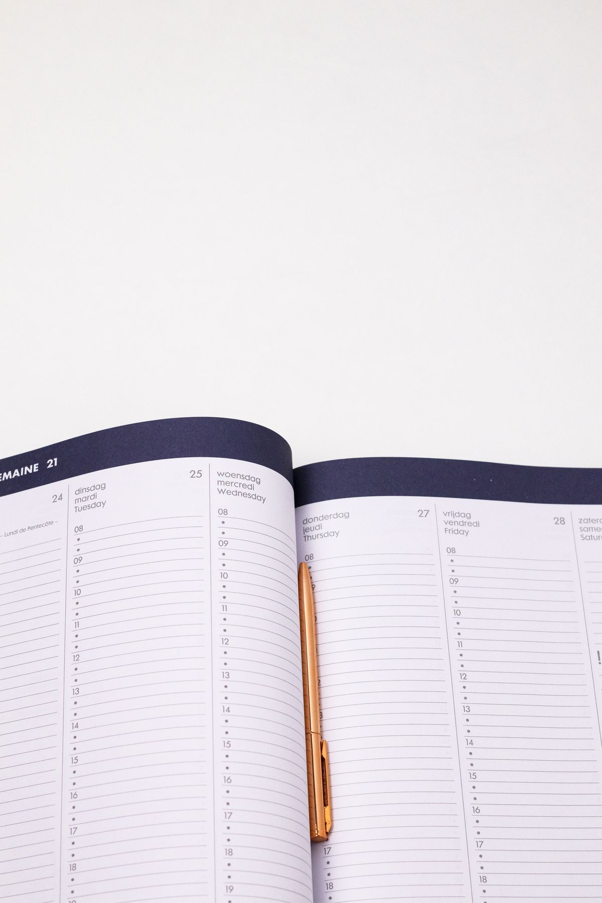 Calendrier et agenda pour la prise de rendez-vous